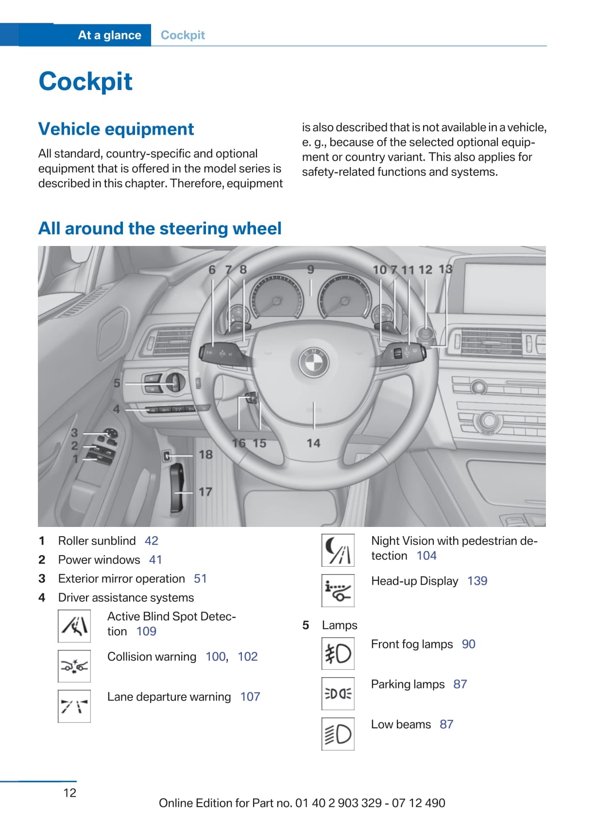 2013 BMW 6 Series Coupé Owner's Manual | English