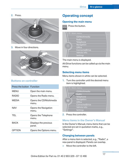 2013 BMW 6 Series Coupé Owner's Manual | English