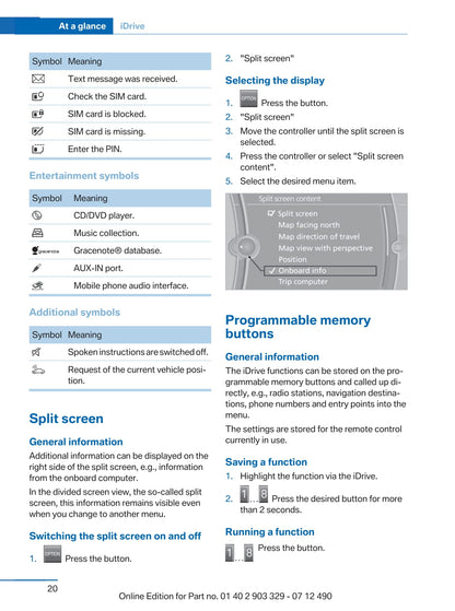 2013 BMW 6 Series Coupé Owner's Manual | English