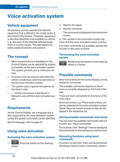 2013 BMW 6 Series Coupé Owner's Manual | English