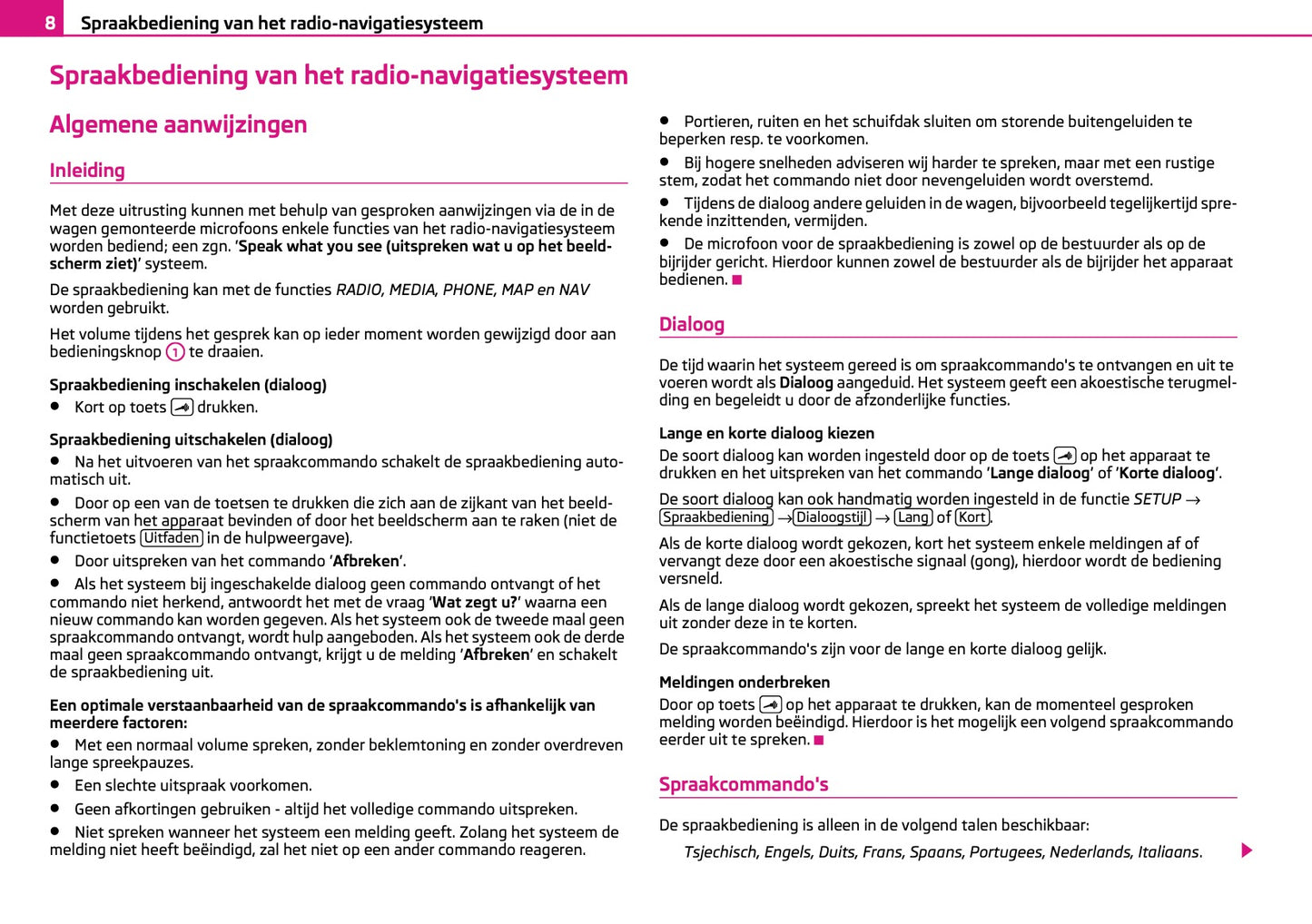 Skoda Columbus Radio Navigatie Systeem 2011