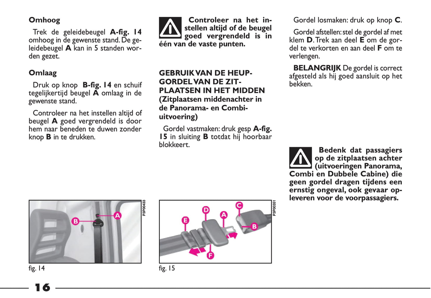 2000-2001 Fiat Ducato Bedienungsanleitung | Niederländisch