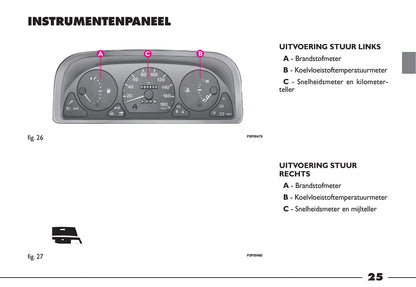 2000-2001 Fiat Ducato Bedienungsanleitung | Niederländisch