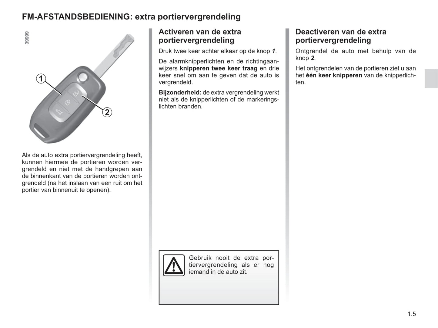 2015-2016 Renault Kadjar Owner's Manual | Dutch