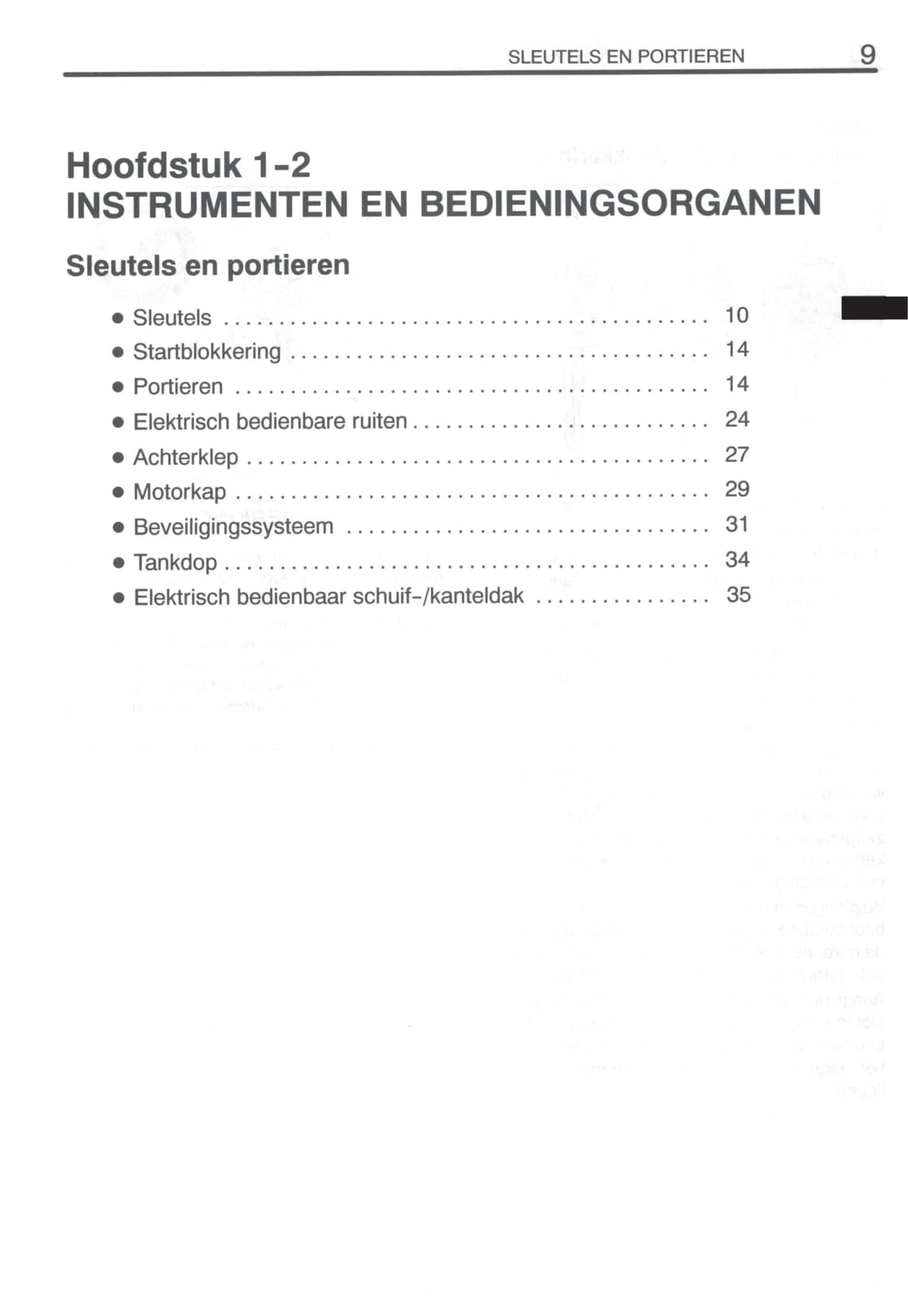 2000-2003 Toyota Avensis Gebruikershandleiding | Nederlands