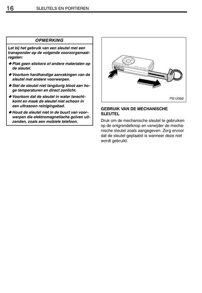 2011-2012 Toyota Yaris Gebruikershandleiding | Nederlands