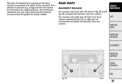 2012-2013 Fiat 500 Bedienungsanleitung | Englisch