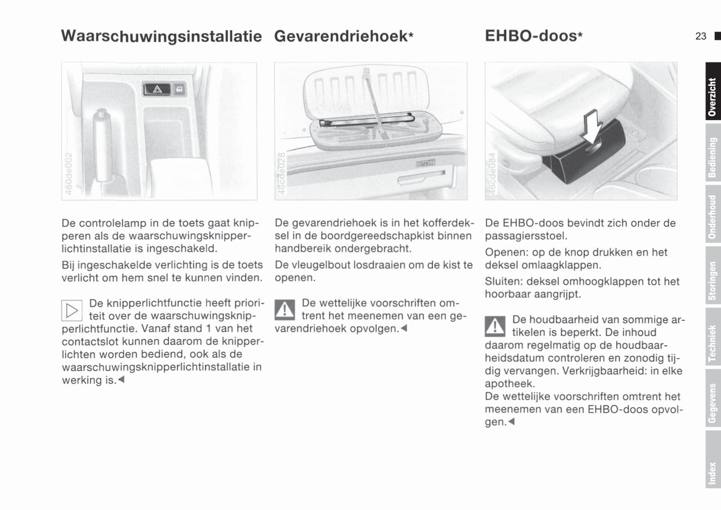 2000-2003 BMW 3 Series Cabrio Bedienungsanleitung | Niederländisch