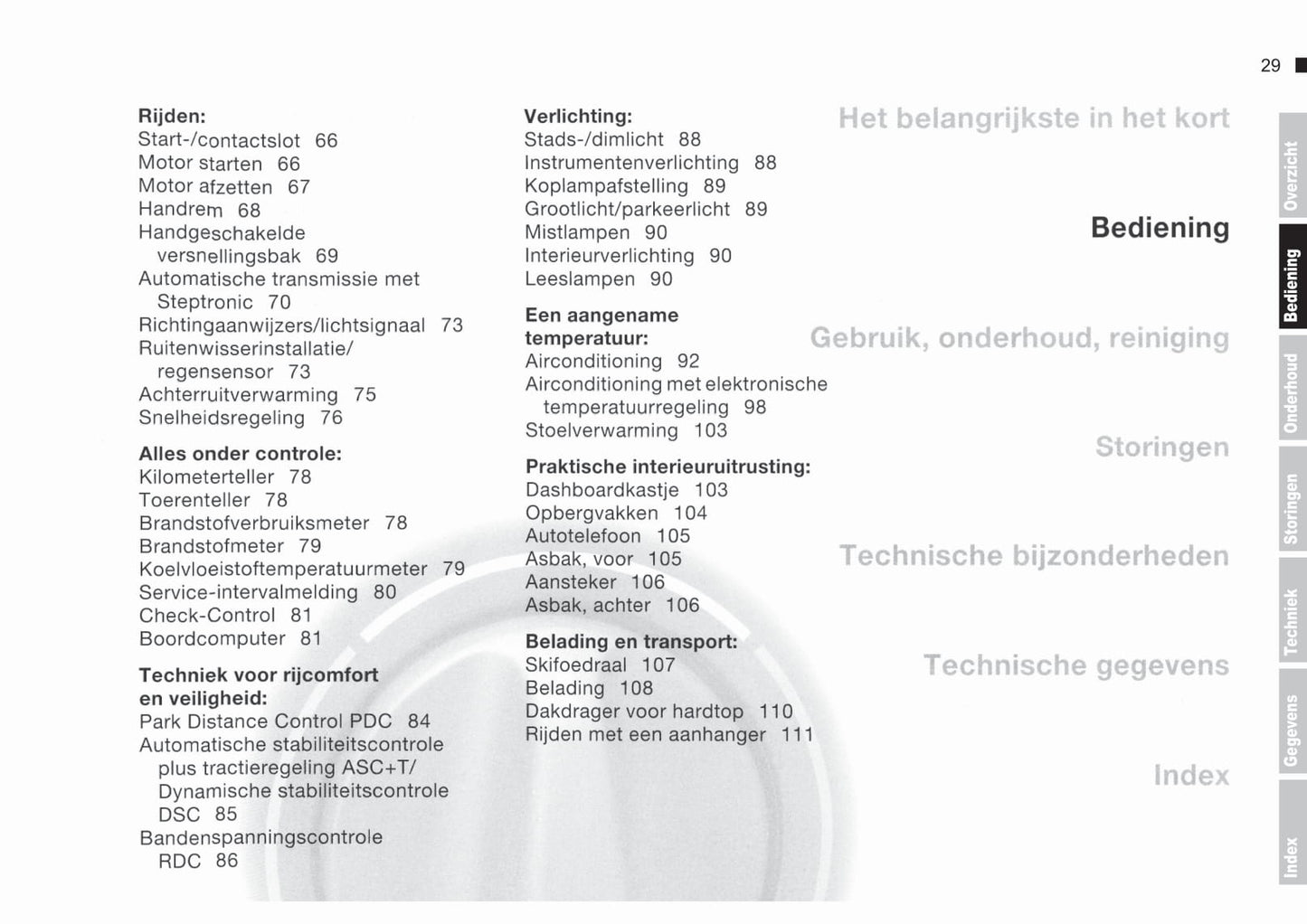 2000-2003 BMW 3 Series Cabrio Bedienungsanleitung | Niederländisch