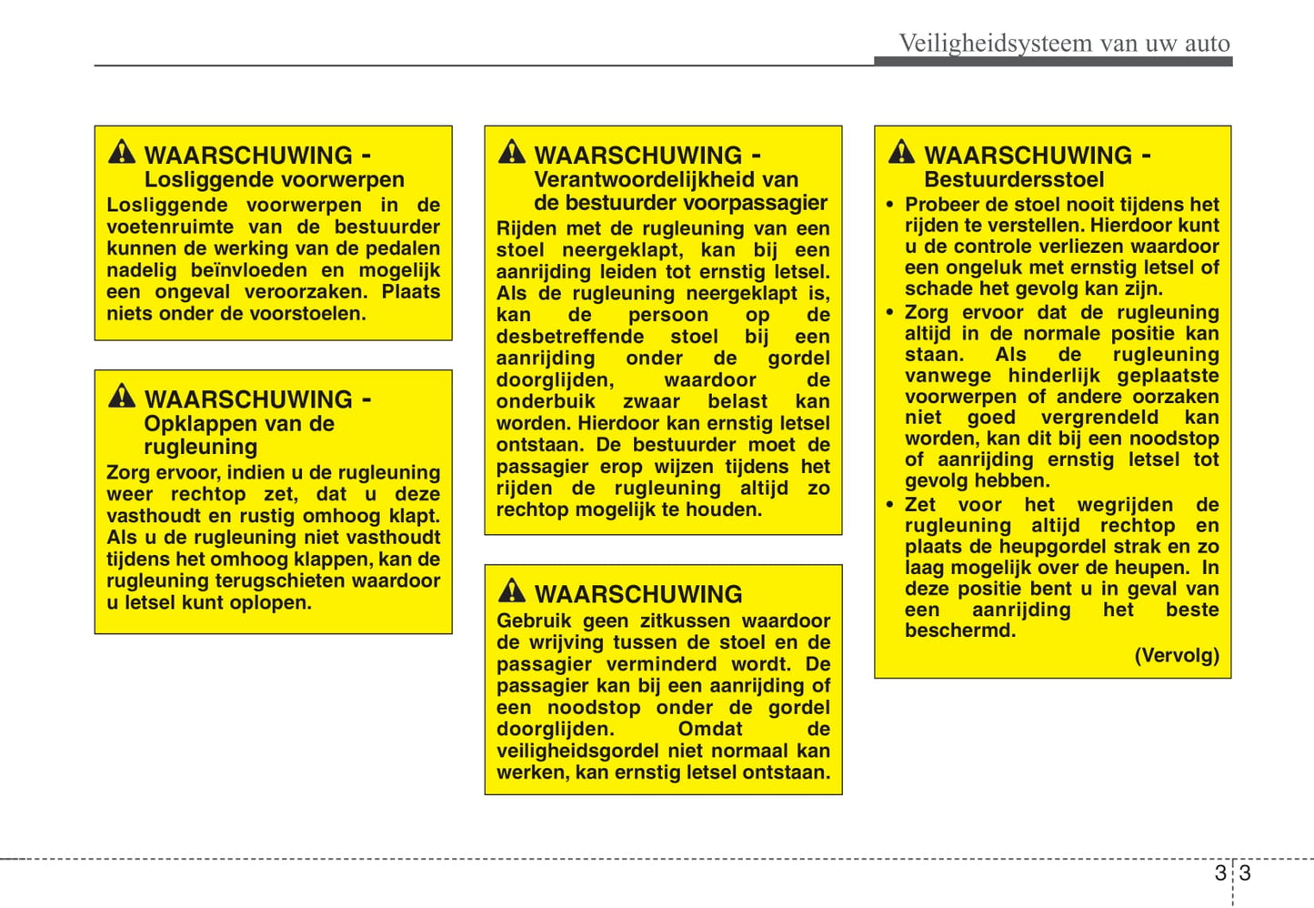 2011-2012 Kia Picanto Owner's Manual | Dutch