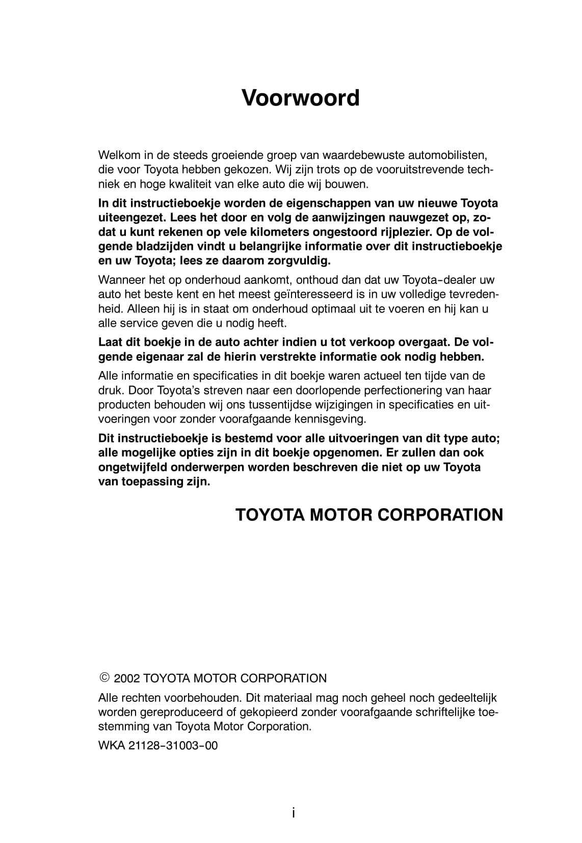 2002-2004 Toyota Camry Gebruikershandleiding | Nederlands