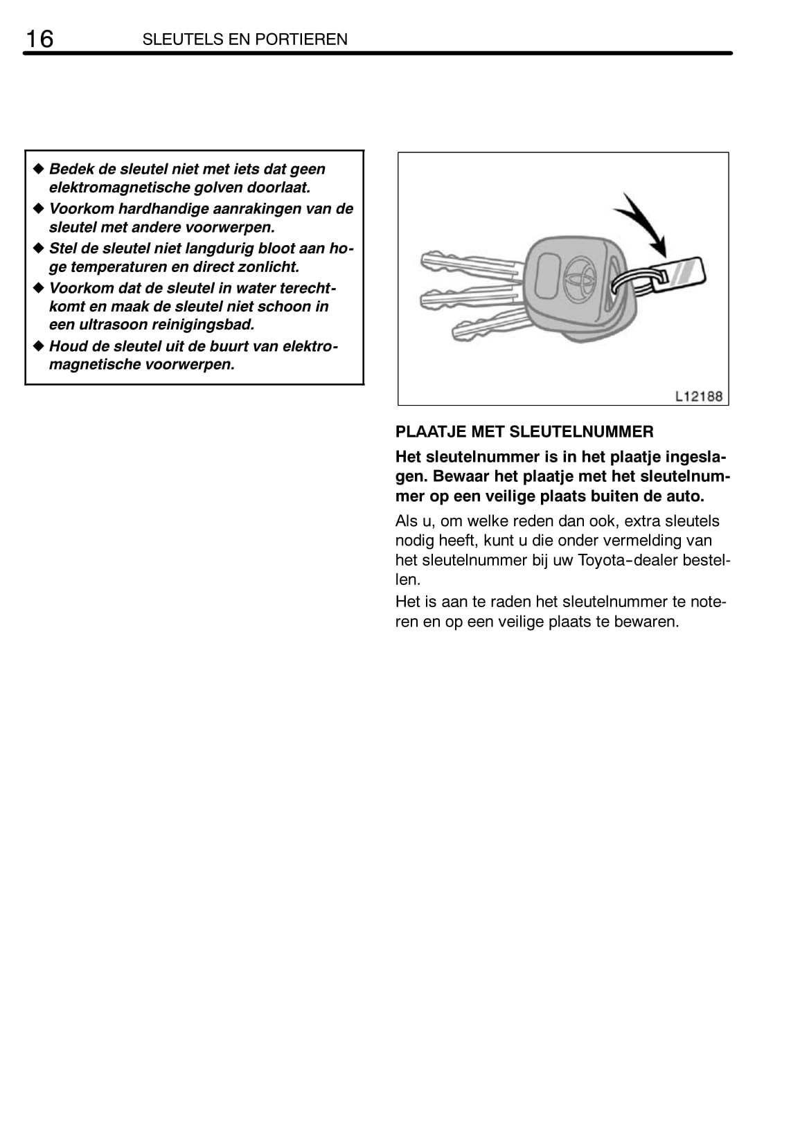 2002-2004 Toyota Camry Gebruikershandleiding | Nederlands