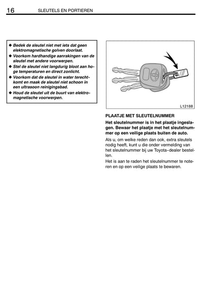 2002-2004 Toyota Camry Gebruikershandleiding | Nederlands