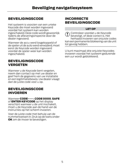 Ford Mondeo Navigatie Handleiding 2012