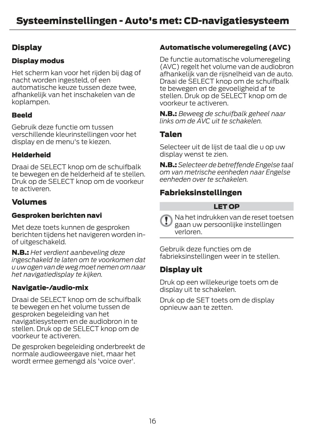 Ford Mondeo Navigatie Handleiding 2012