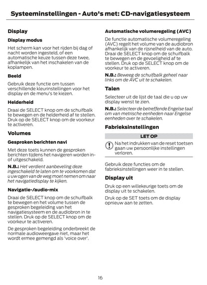 Ford Mondeo Navigatie Handleiding 2012