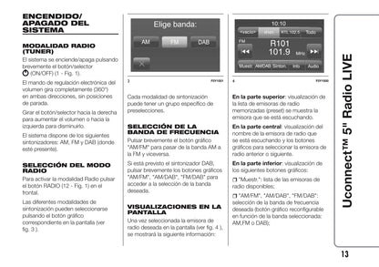 Alfa Romeo Mito Uconnect 5 Radio Live Instrucciones 2016 - 2020