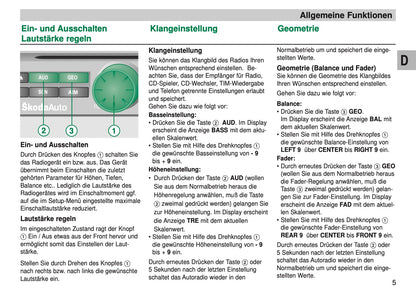 Skoda Autoradio Symphony CD Bedienungsanleitung 2005