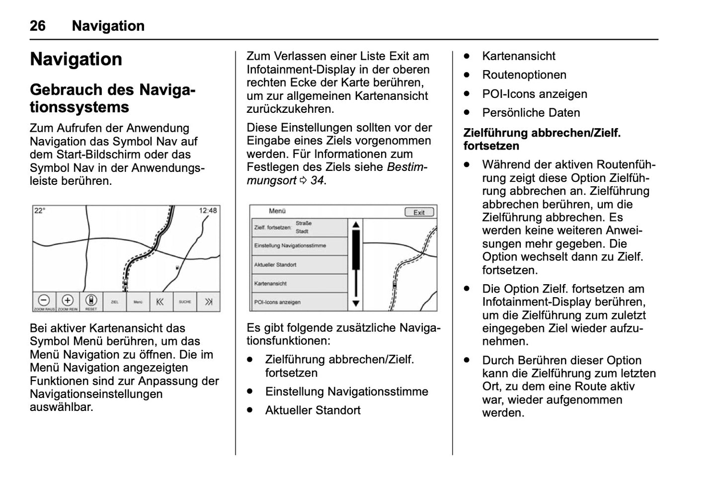 Chevrolet Corvette Infotainment Bedienungsanleitung 2018