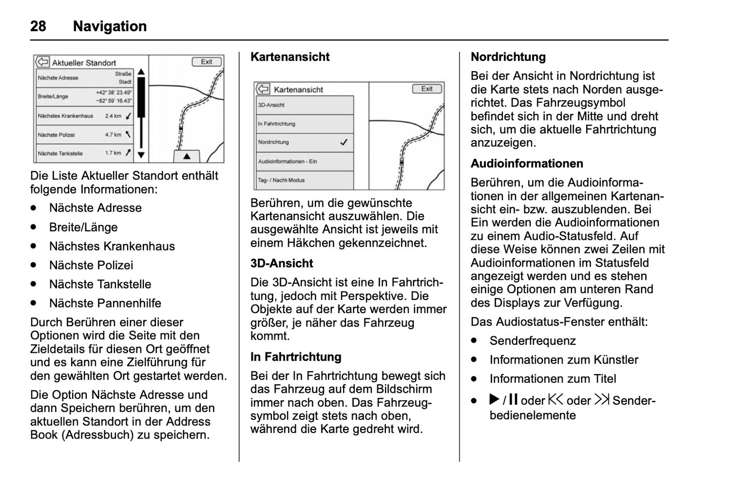 Chevrolet Corvette Infotainment Bedienungsanleitung 2018