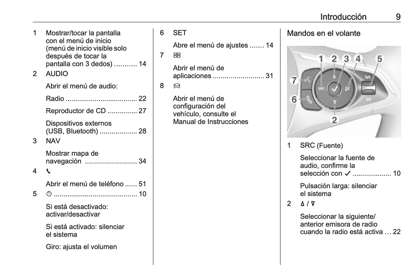 Opel Grandland X Manual de infoentretenimiento 2017 - 2020