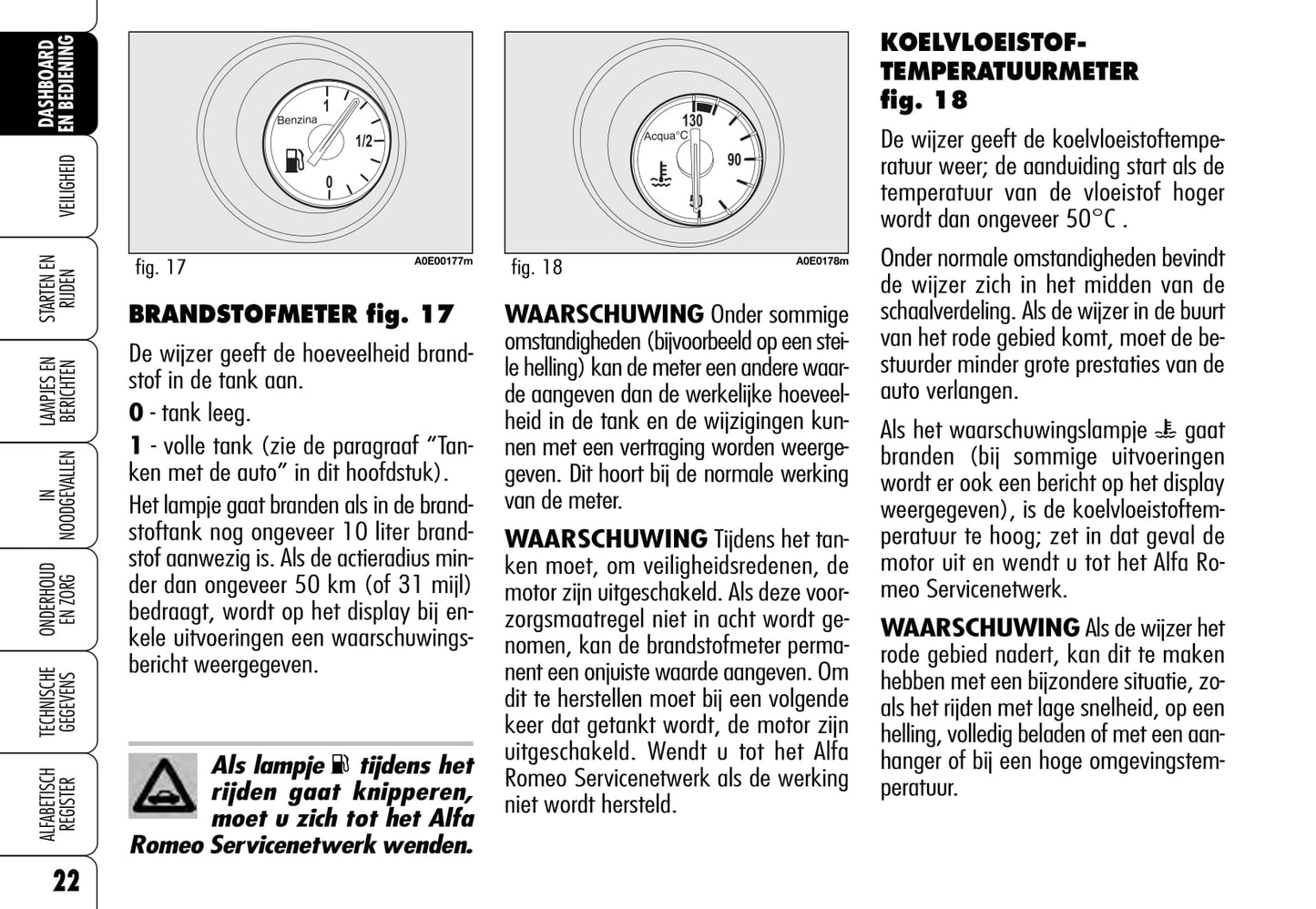 2005-2011 Alfa Romeo 159 Bedienungsanleitung | Niederländisch