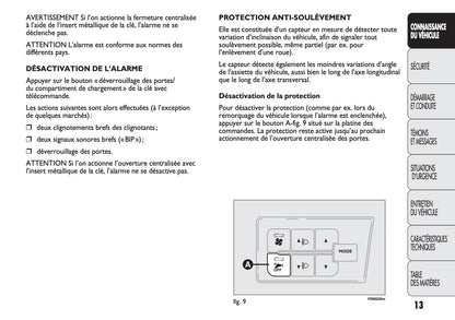 2013-2014 Fiat Ducato Gebruikershandleiding | Frans