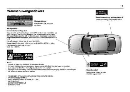 2008-2012 Saab 9-3 Manuel du propriétaire | Néerlandais