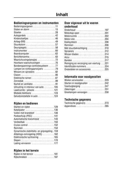 2002-2003 Land Rover Range Rover Gebruikershandleiding | Nederlands