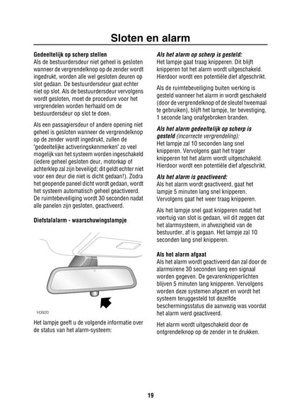 2002-2003 Land Rover Range Rover Gebruikershandleiding | Nederlands