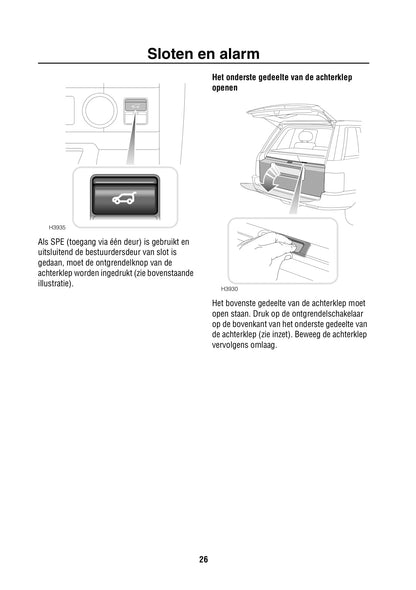 2002-2003 Land Rover Range Rover Gebruikershandleiding | Nederlands