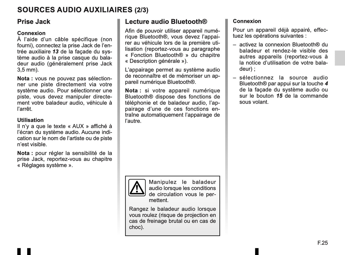 Renault Radio-Connect-R-GO Owner's Manual 2014 - 2018