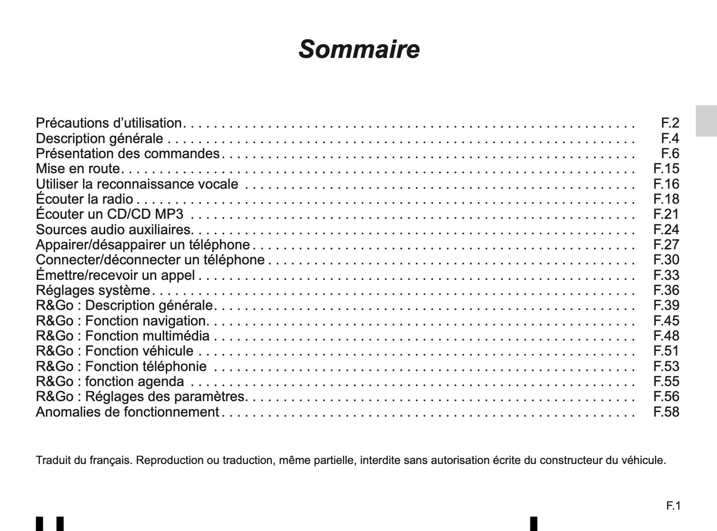 Renault Radio-Connect-R-GO Owner's Manual 2014 - 2018