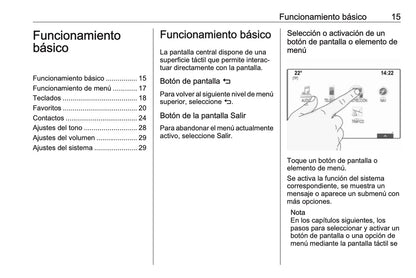 Opel Astra Manual de infoentretenimiento 2015 - 2019