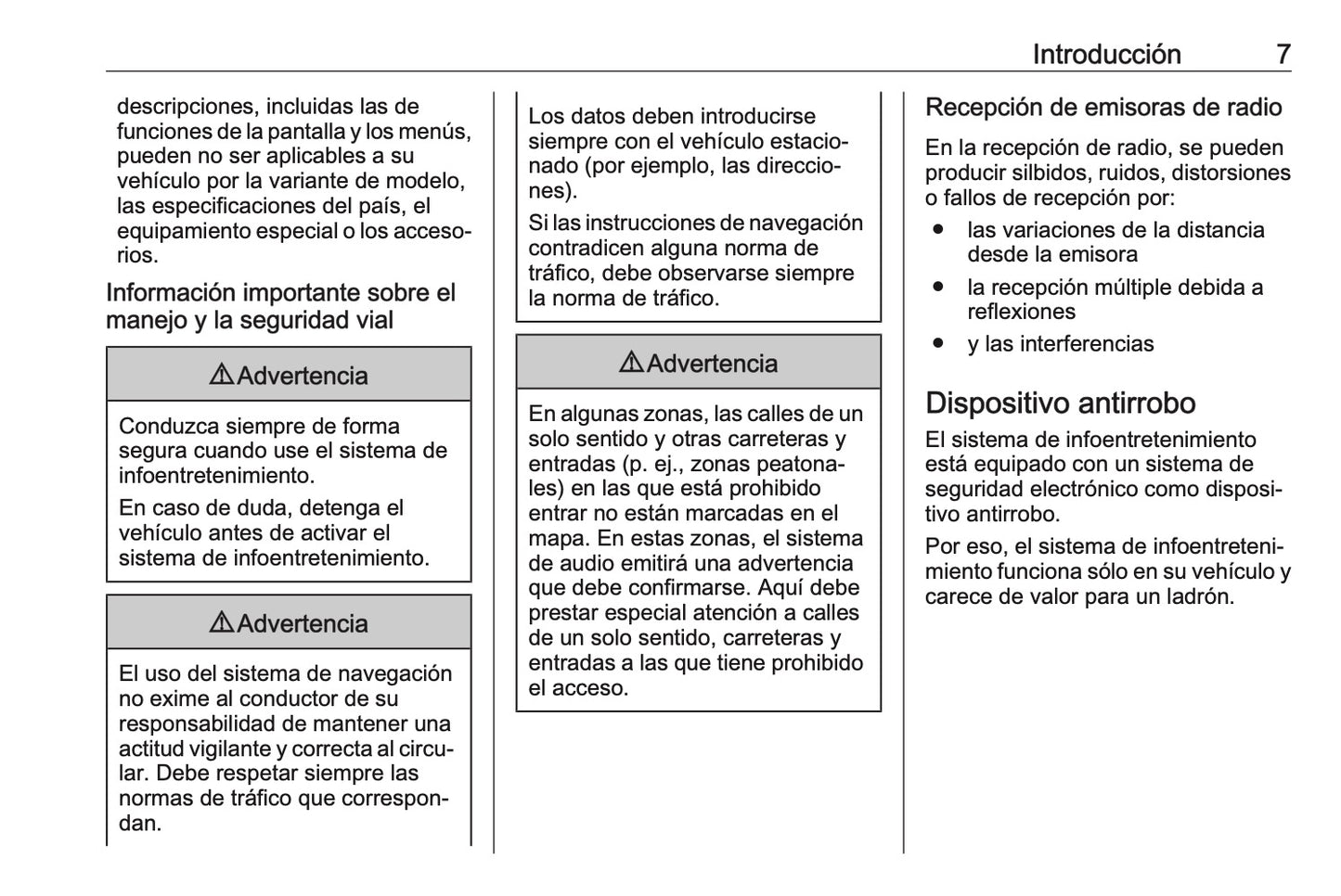 Opel Astra Manual de infoentretenimiento 2015 - 2019