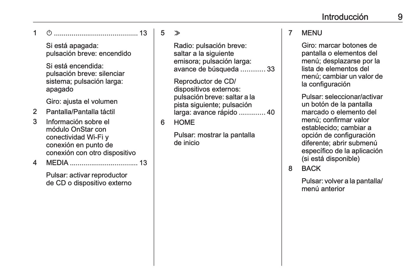 Opel Astra Manual de infoentretenimiento 2015 - 2019