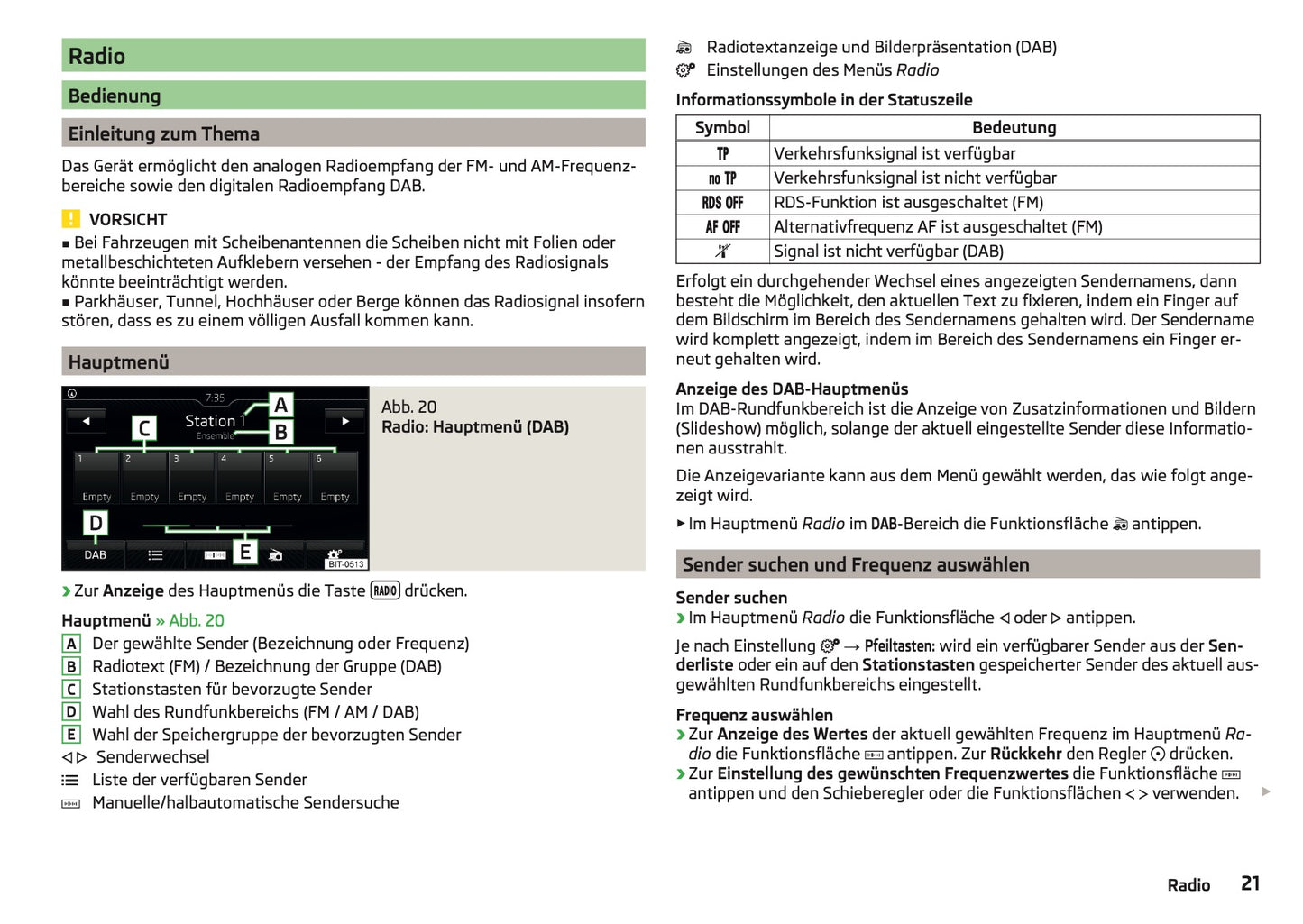 Skoda Columbus, Amundsen Und Bolero Infotainment Bedienungsanleitung 2016