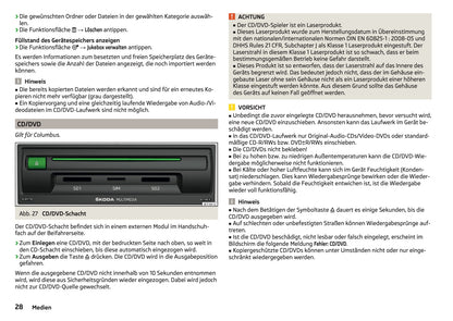 Skoda Columbus, Amundsen Und Bolero Infotainment Bedienungsanleitung 2016