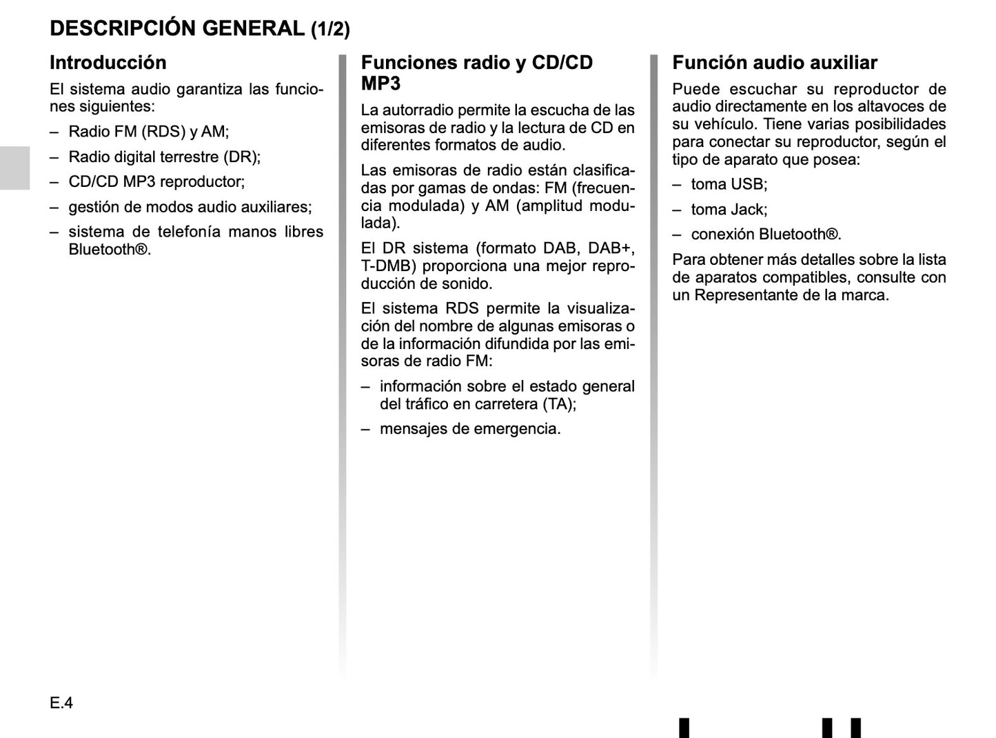 Renault Radio connect R & Go de Instrucciones 2018