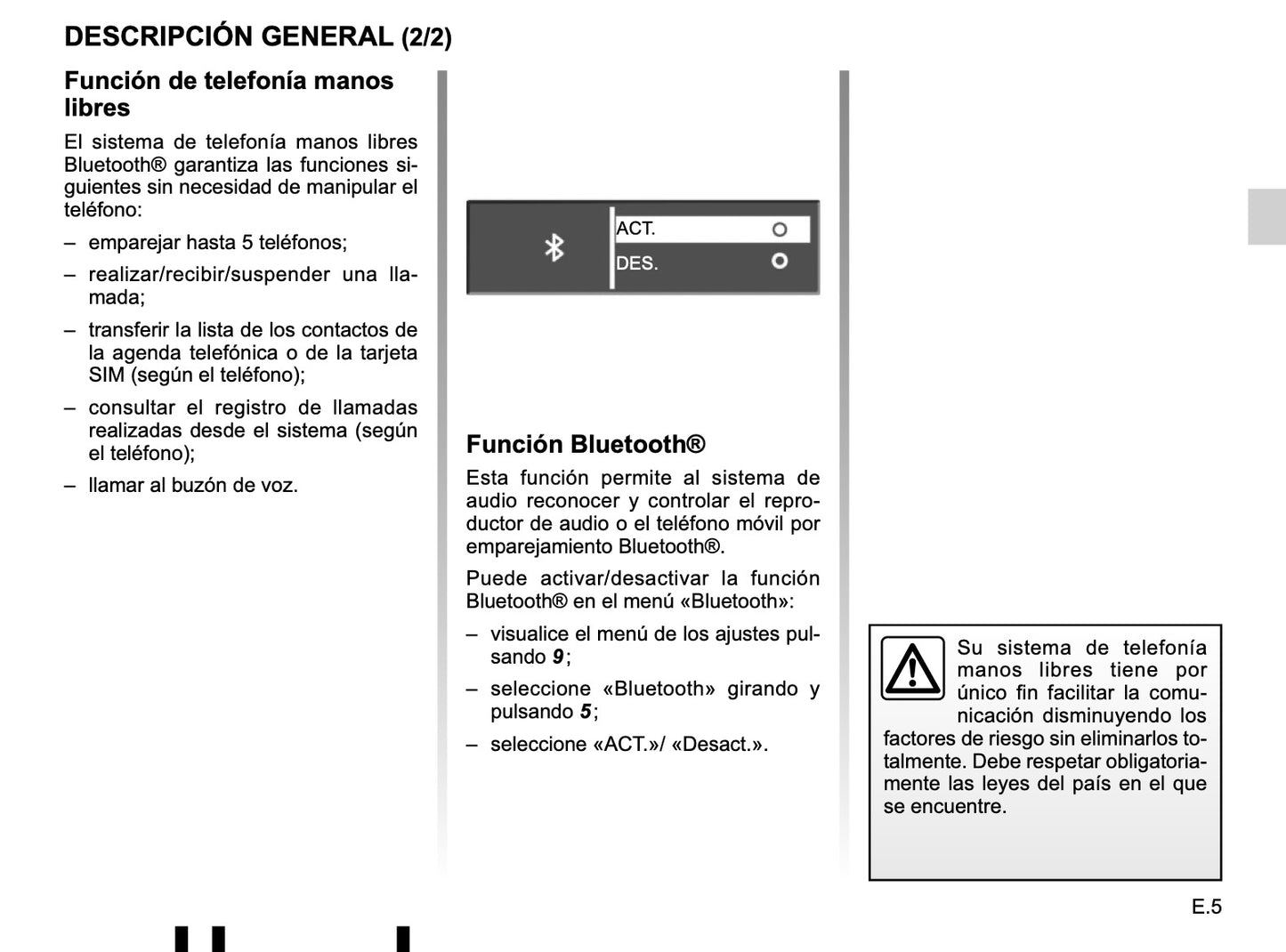 Renault Radio connect R & Go de Instrucciones 2018