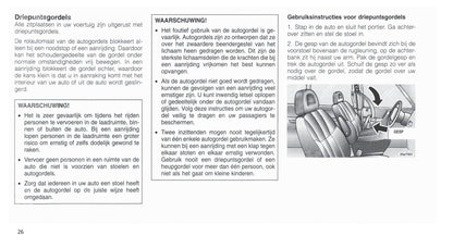 2001-2007 Chrysler Voyager Owner's Manual | Dutch