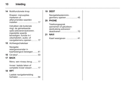 Opel Meriva Infotainment System Handleiding 2014 - 2017