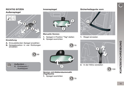 2012-2013 Peugeot 3008 Bedienungsanleitung | Deutsch