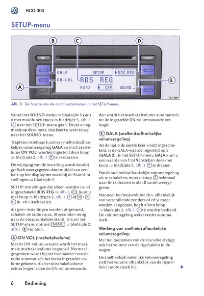 2005 Volkswagen RCD 300 Owner's Manual | Dutch