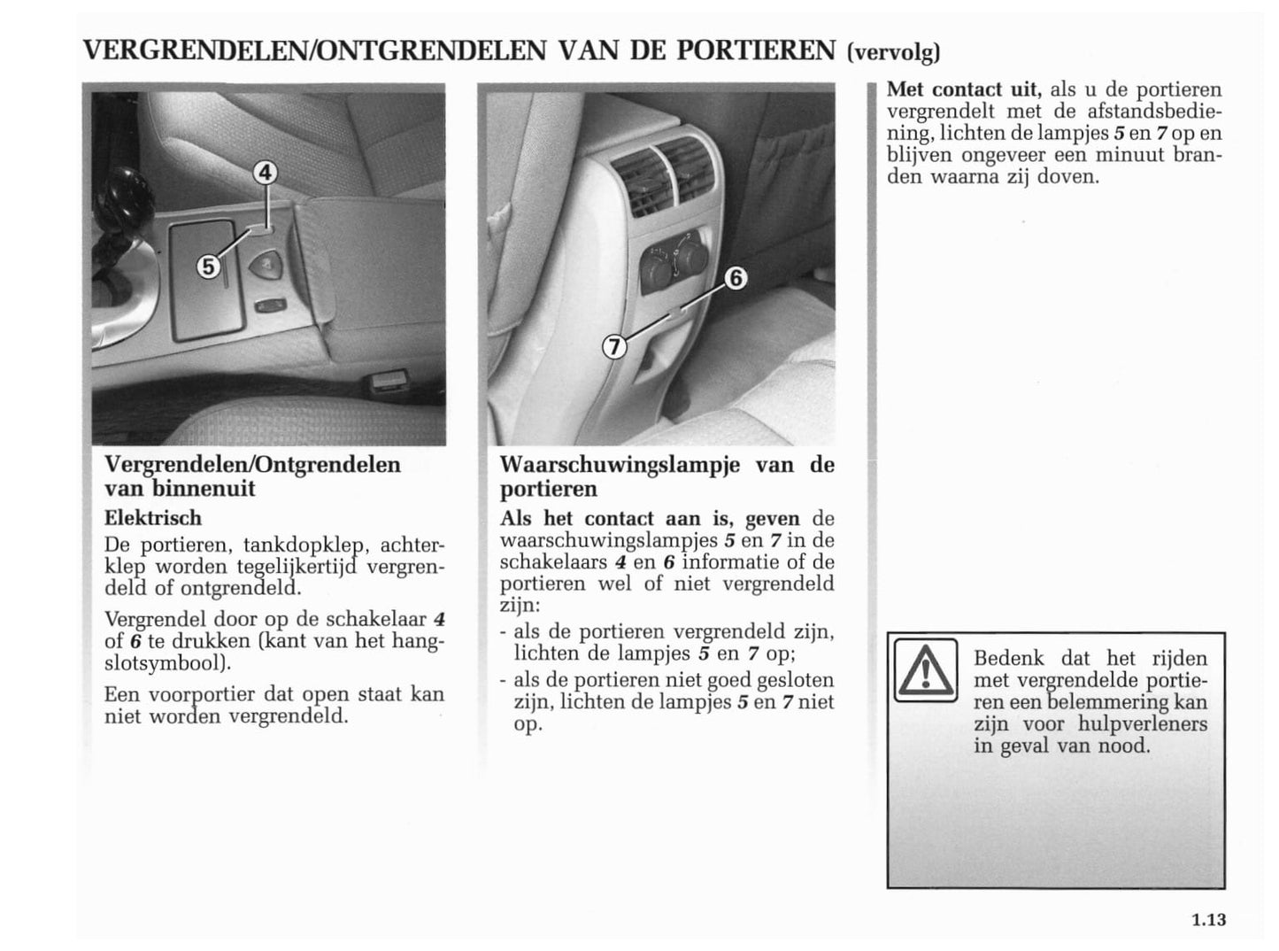 2001-2002 Renault Vel Satis Owner's Manual | Dutch