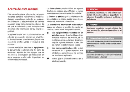 Seat Media System Touch Manual de Instrucciones 2015 - 2017