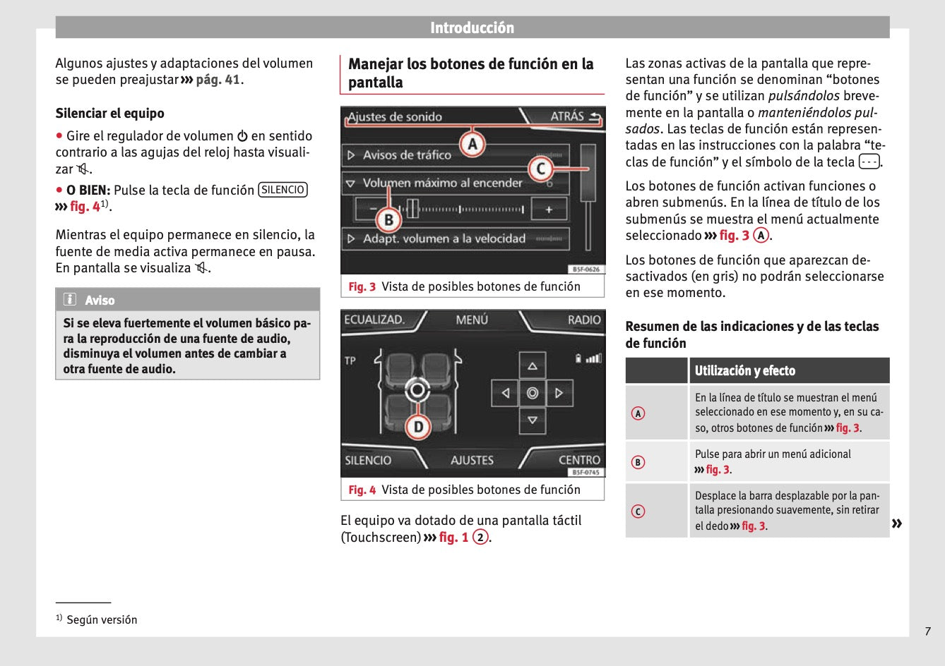 Seat Media System Touch Manual de Instrucciones 2015 - 2017