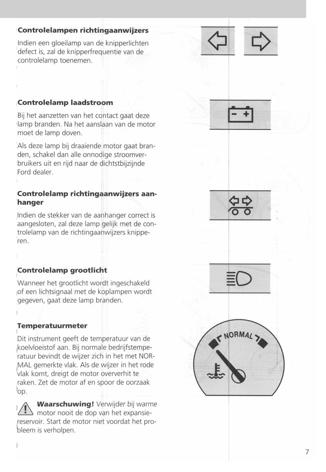 1994-2000 Ford Transit Gebruikershandleiding | Nederlands