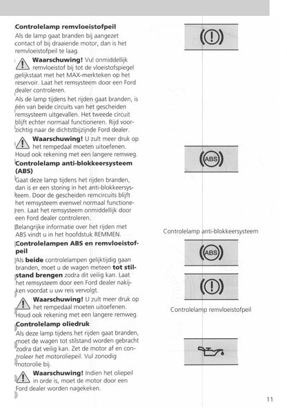 1994-2000 Ford Transit Gebruikershandleiding | Nederlands