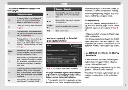 Seat Media System Touch / Colour Instrukcja obsługi 2013 - 2017